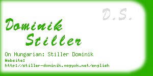 dominik stiller business card